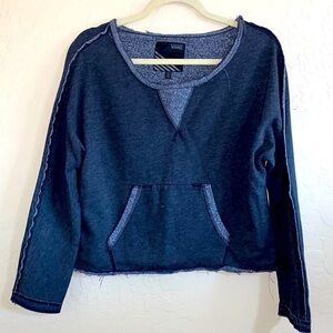 Vans grey cropped pullover sweatshirt